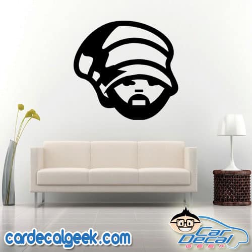 Rastafarian Guy Wall Decal Sticker Rastafarian Guy Wall Decal Sticker