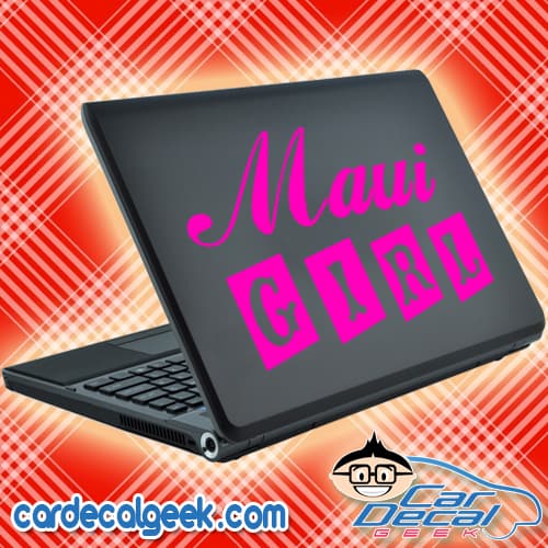 Maui Girl Laptop Decal Sticker Maui Girl Laptop Decal Sticker