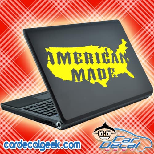 American Made United States Laptop Macbook Decal Sticker