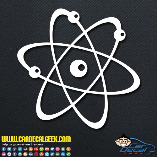 Atom Science Decal Sticker