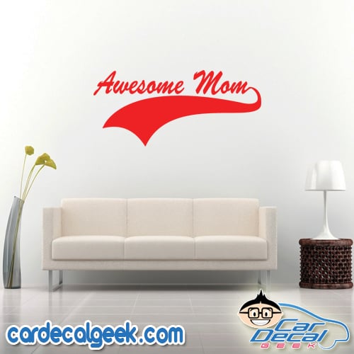Awesome Mom Decal Sticker