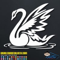 Beautiful Swan Decal Sticker