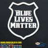 Blue Lives Matter Police Badge Decal Sticker