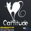 Cattitude Cat Decal Sticker