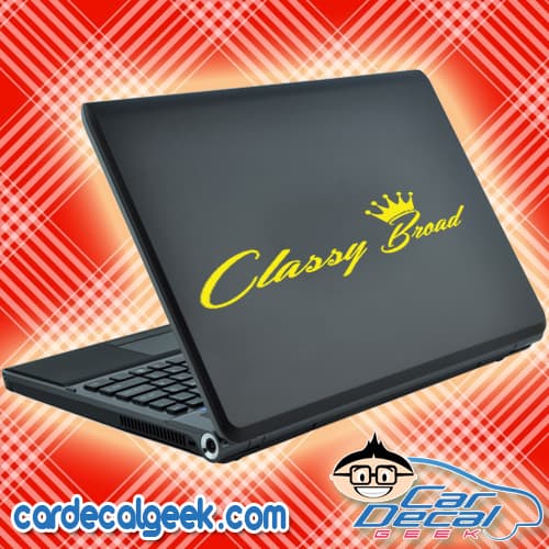 Classy Broad Laptop MacBook Decal Sticker