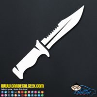 Combat Hunting Knife Decal Sticker