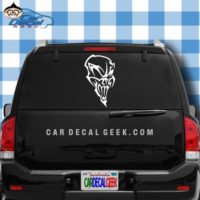 Creepy Awesome Skull Car Window Decal Sticker