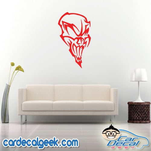 Creepy Awesome Skull Wall Decal Sticker