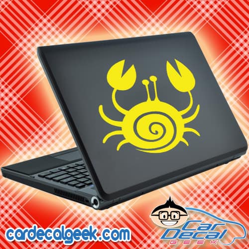 Cute Crab Laptop MacBook Decal Sticker