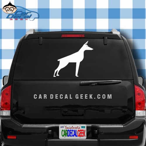 Doberman Dog Car Window Decal Sticker