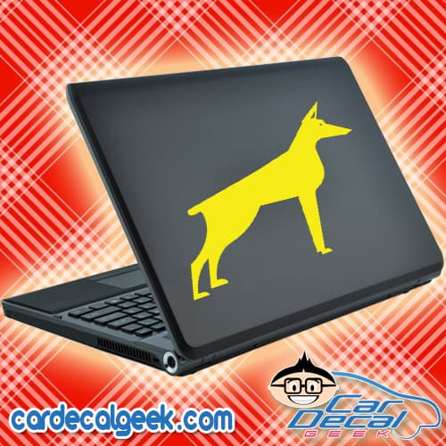 Doberman Dog Laptop MacBook Decal Sticker
