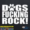 Dogs Fucking Rock Decal Sticker