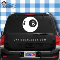 Eight Ball Car Window Decal Sticker