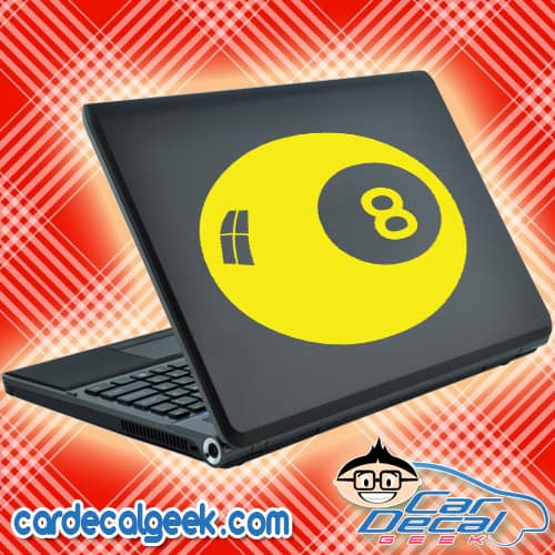 Eight Ball Laptop MacBook Decal Sticker