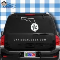 Florida Sand Dollar Car Window Decal Sticker