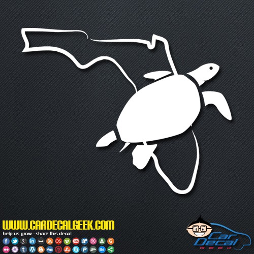 Florida Sea Turtle Decal Sticker