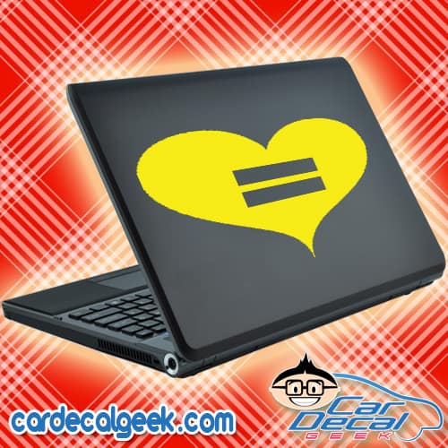 Heart Equal Rights Gay Laptop MacBook Decal Sticker