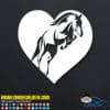 Horse Heart Decal Sticker