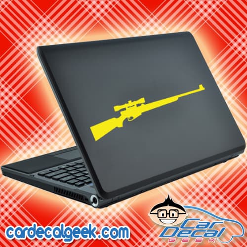 Hunting Rifle Laptop MacBook Decal Sticker