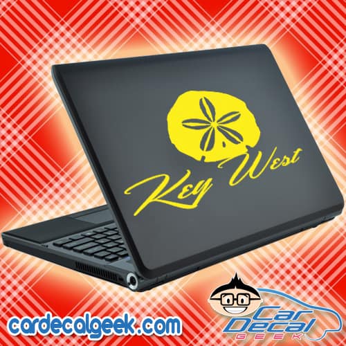 Key West Sand Dollar Laptop MacBook Decal Sticker