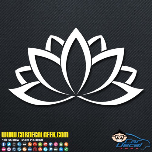 Lotus Flower Decal Sticker