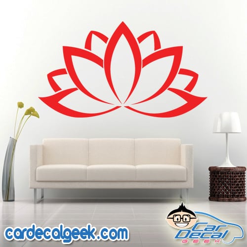 Lotus Flower Wall Decal Sticker