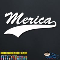 Merica Athletic Decal Sticker