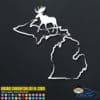 Michigan Moose Hunting Decal Sticker
