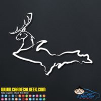 Michigan UP Deer Decal Sticker