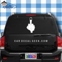Middle Finger Car Window Decal Sticker