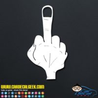Middle Finger Decal Sticker