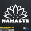 Namaste Lotus Flower Decal Sticker