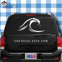 Ocean Wave Car Window Decal Sticker