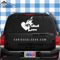 Protect Love Car Window Decal Sticker