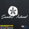 Sanibel Island Sand Dollar Decal Sticker