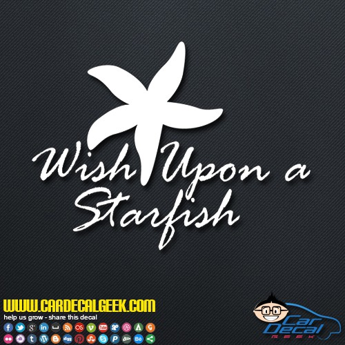 Wish Upon A Starfish Decal Sticker