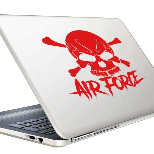 Air Force Skull Vinyl Laptop Macbook Decal Sticker