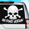 Air Force Veteran Skull Vinyl Car Window Decal Sticker