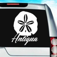 Antigua Sand Dollar Vinyl Car Window Decal Sticker