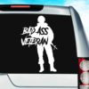 Bad Ass Veteran Vinyl Car Window Decal Sticker