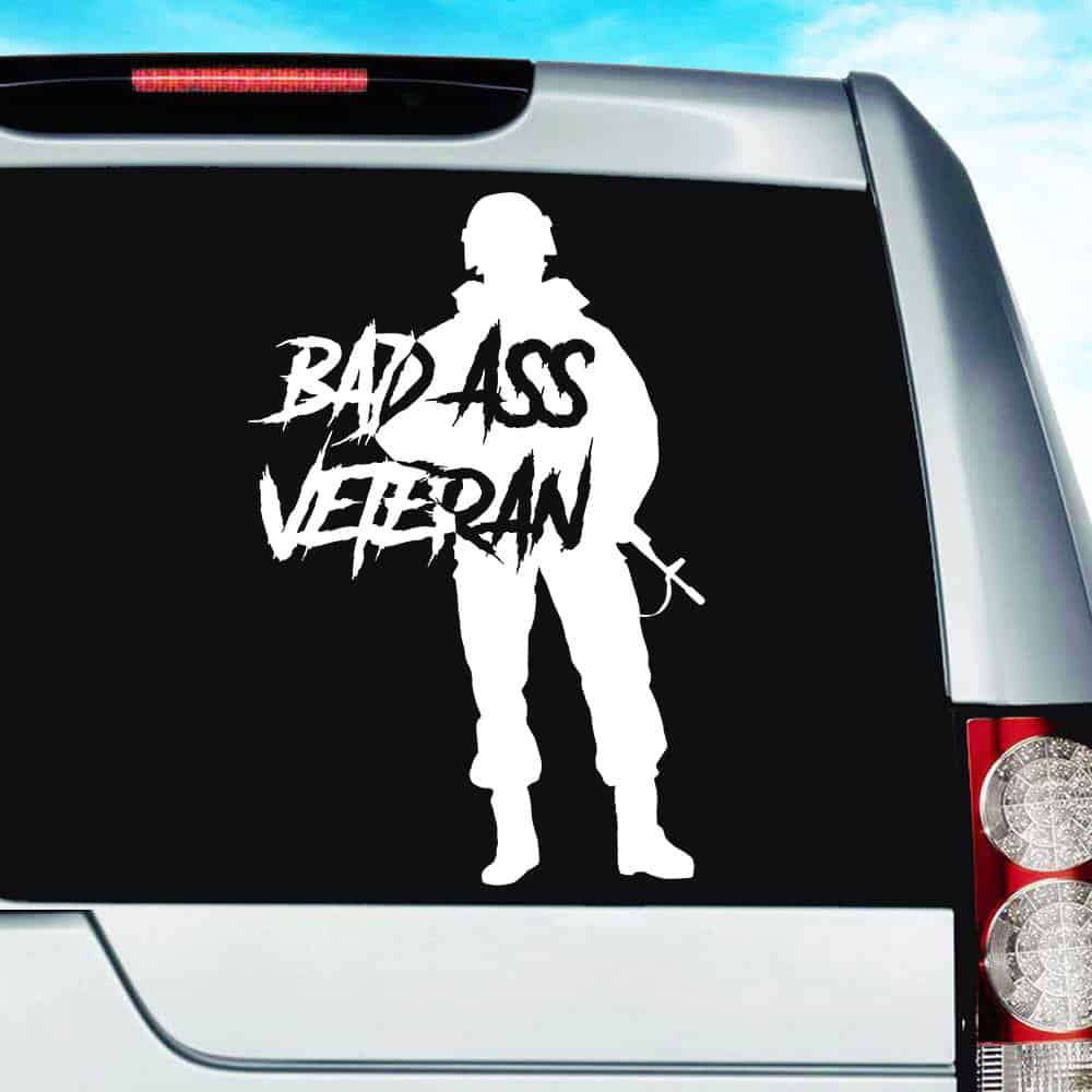 US Army Veteran Funny Vinyl Decal Sticker Car Window laptop tablet truck 12"