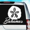 Bahamas Sand Dollar Vinyl Car Window Decal Sticker