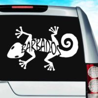 Barbados Lizard Vinyl Car Window Decal Sticker