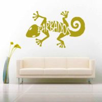 Barbados Lizard Vinyl Wall Decal Sticker