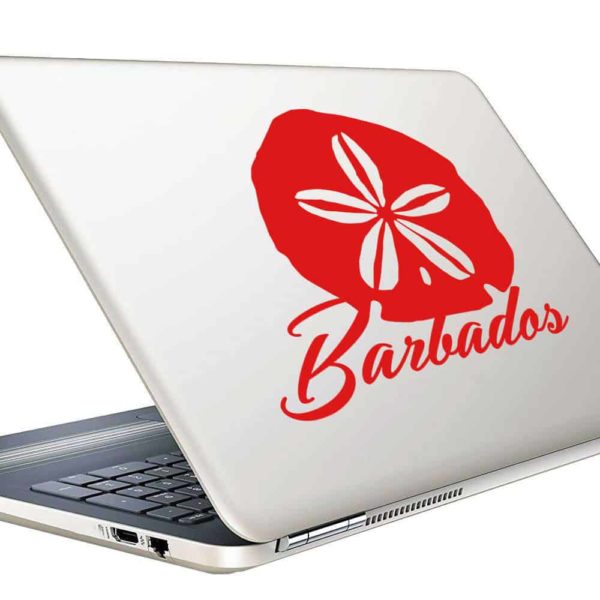 Barbados Sand Dollar Vinyl Laptop Macbook Decal Sticker
