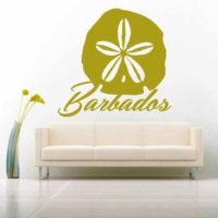 Barbados Sand Dollar Vinyl Wall Decal Sticker