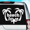 Beach Love Sea Star Vinyl Car Window Decal Sticker