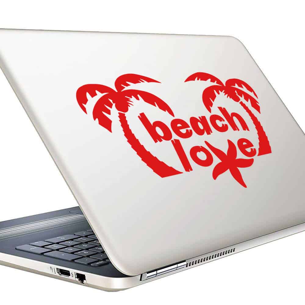 Beach Love Sea Star Vinyl Laptop Macbook Decal Sticker Beach Love Sea Star Vinyl Laptop Macbook Decal Sticker