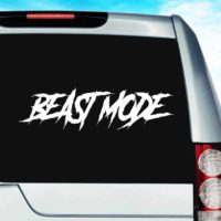 Beast Mode Vinyl Car Window Decal Sticker