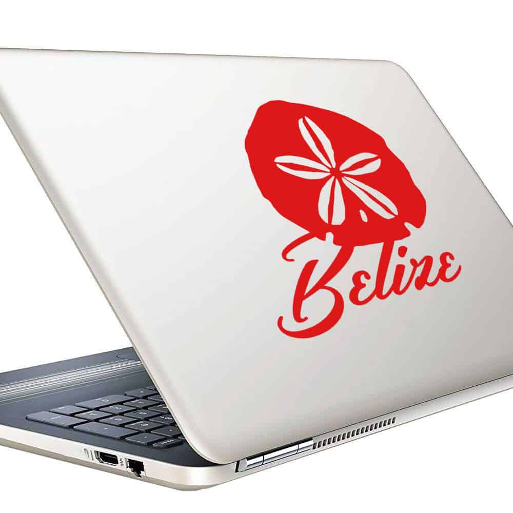 Belize Sand Dollar Vinyl Laptop Macbook Decal Sticker Belize Sand Dollar Vinyl Laptop Macbook Decal Sticker